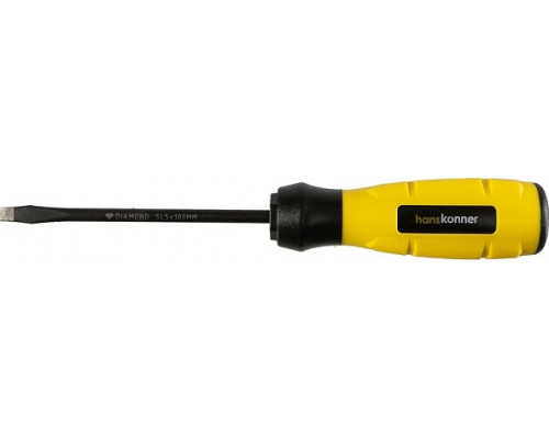 Отвертка шлицевая HANSKONNER HK1040-16-SL5-100 алмазн. наконечник