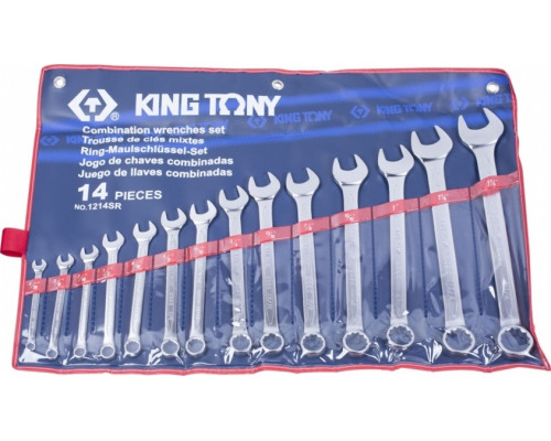 Набор ключей комбинированных KING TONY 1214SR, 14 предметов