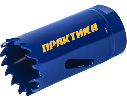 Коронка биметаллическая ПРАКТИКА 25 мм (1