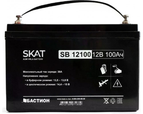 Аккумулятор SKAT SB 12100 AGM 12V 100 Ач