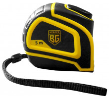 Рулетка BERGER BG1758 ударопрочная с автостопом 5м*25мм