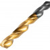 Сверло по металлу DENZEL HSS-Tin, Golden Tip 2,5 мм, 10 шт 717204