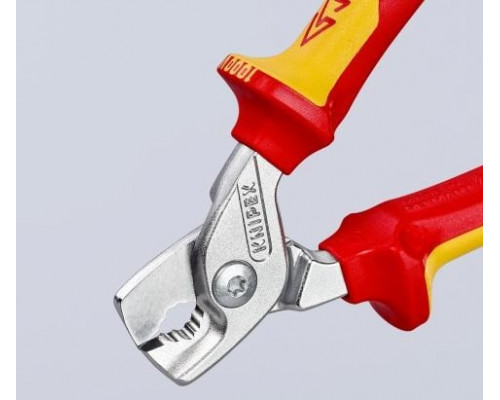 Ножницы для резки кабеля диэлектрические KNIPEX KN-9516160SB VDE ø 15 мм, 160 мм, ручки