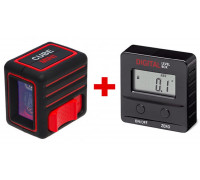 Лазерный нивелир ADA CUBE MINI BASIC EDITION + Уровень ADA ProDigit RUMB А00761
