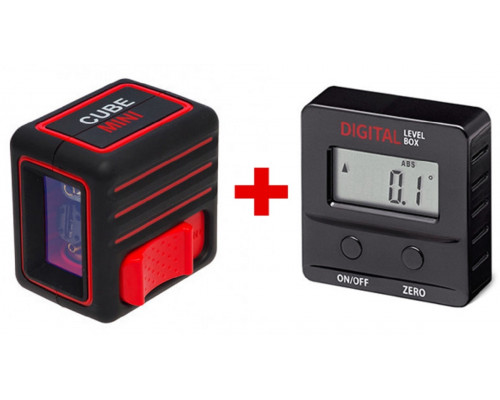 Лазерный нивелир ADA CUBE MINI BASIC EDITION + уровень ADA ProDigit RUMB А00761