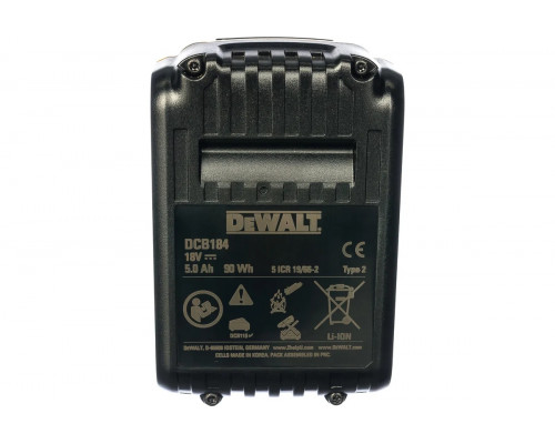 Набор АКБ DeWALT 18V XR 5.0 Ач Li-Ion (2шт.) DCB184 DCB184P2