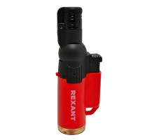 Газовая горелка REXANT GT-10 Турбо заправляемая, красная 12-0010-1