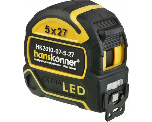 Рулетка HANSKONNER HK2010-07-5-27 LED фонарь, 5x27