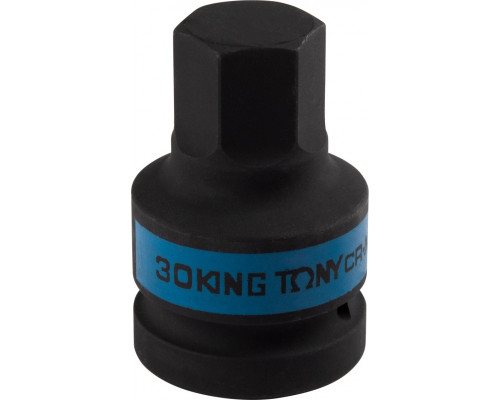 Ударные головки 6-ти гранные 1" KING TONY 801530M HEX, 30 мм, L=80 мм