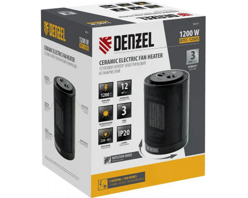 Тепловентилятор электрический Denzel DTFC-1200S 96411