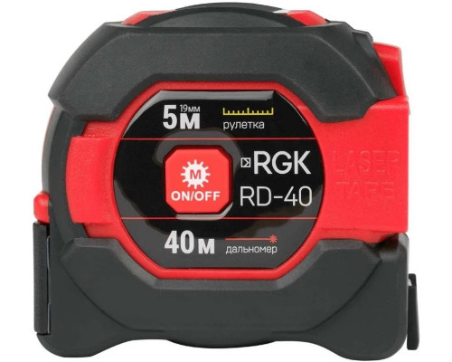 Лазерный дальномер RGK RD40 с рулеткой 774871
