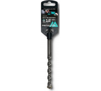 Бур SDS-plus METALLICA Optima 12х160/100 мм по бетону напайка с центром, 2 спирали 904374