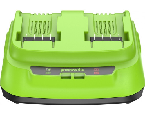 Зарядное устройство для аккумуляторов GREENWORKS 2958807 ультрабыстрое двойное 24V, 8А