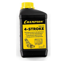 Масло для 4-тактных бензиновых двигателей CHAMPION SAE-30 1 л минеральное 952852