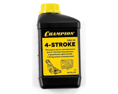 Масло для 4-тактных бензиновых двигателей CHAMPION SAE-30 1 л минеральное 952852