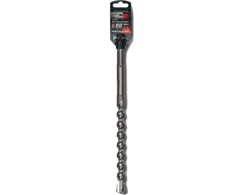 Бур SDS-Max METALLICA Ultra 22х340/200 мм по бетону Х-напайка, 2 спирали 906064