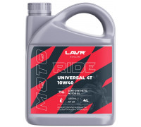 Масло для мотоциклов LAVR MOTO RIDE UNIVERSAL 4T 10W40 SM, 4 л Ln7746