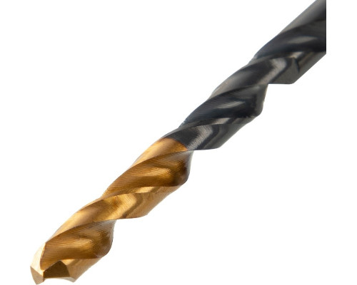 Сверло по металлу Denzel HSS-Tin, Golden Tip 4,5 мм, 10 шт 717211