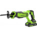 Пила сабельная аккумуляторная GREENWORKS GPT-BLRS-1 24V, АКБ 2Ач и ЗУ 1200607CUA