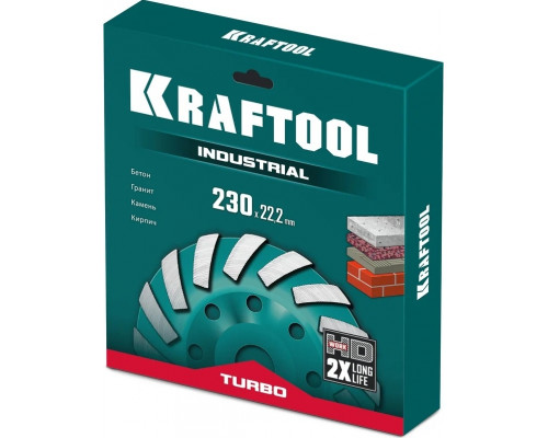 Алмазная чашка KRAFTOOL 33368-230 Industrial Turbo
