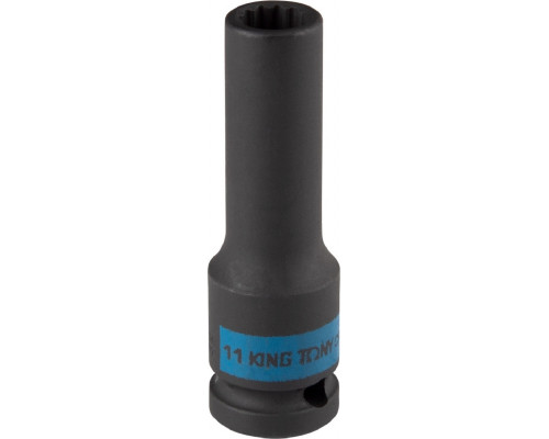 Ударная головка 12-гранная глубокая 1/2" 11 мм KING TONY 443011M
