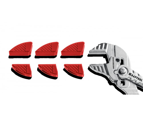 Защитные губки KRAFTOOL 22066-S3 Vise-Wrench сменные, 180 мм, 3 пары