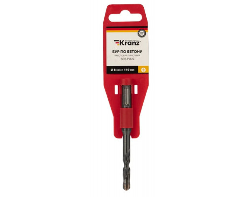 Бур SDS-plus Kranz KR-91-0805 по бетону 8x110x50мм, крестовая пластина