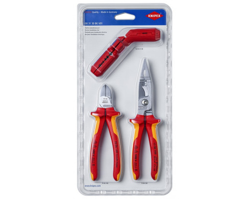 Набор электромонтажного инструмента KNIPEX KN-003130BKV01, 3 предмета