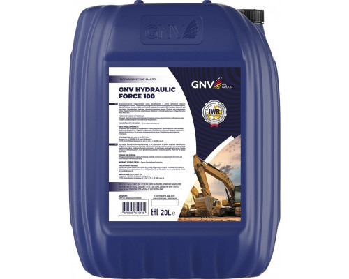 Масло гидравлическое GNV Hydraulic Force 100 20 л GHF1013404014510100020