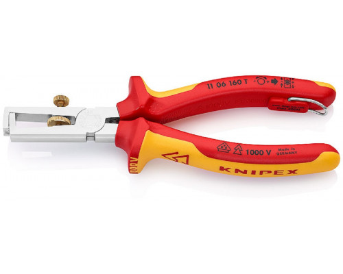 Стриппер KNIPEX KN-1106160TBK VDE, d5 мм, длина 160 мм, диэлектрические ручки