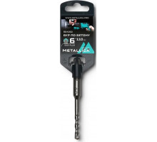 Бур SDS-plus METALLICA Optima 6х110/50 мм по бетону напайка с центром, 2 спирали 904060