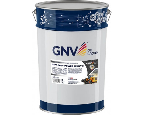 Литиевая смазка GNV Grey Power 3Moly 2 18 кг GGMP3171140001924EP218