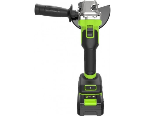 Угловая шлифмашина аккумуляторная GREENWORKS AG590 24V, АКБ 4Ач и ЗУ 3201007CUB
