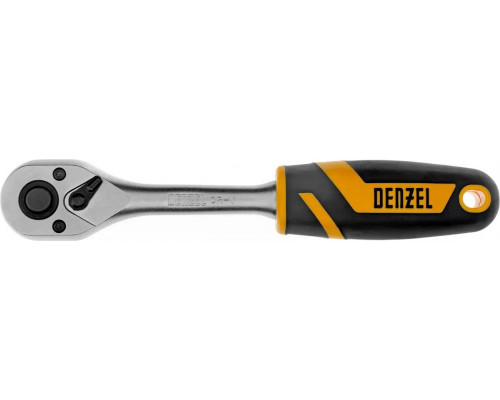 Трещотка Denzel 14032 3/8 дюйма, 90 зубьев, с быстрым сбросом, CrV