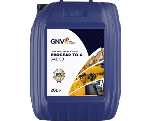 Масло трансмиссионное GNV Progear TO-4 SAE 50 20 л GPT1012615014510050020