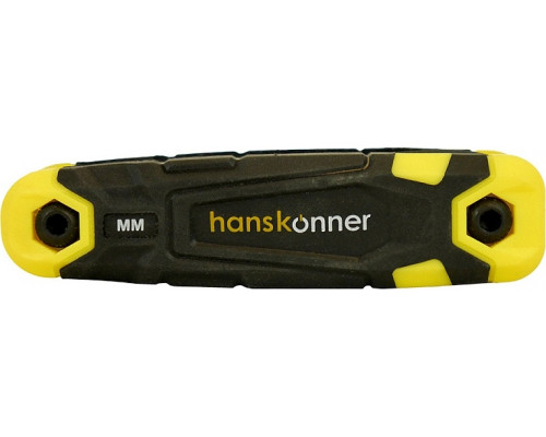Набор ключей шестигранных HANSKONNER HK1045-04-8H S2, 8 шт., 1,5-8 мм, в складном кейсе
