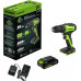 Дрель-шуруповерт аккумуляторная GREENWORKS GD24DD35 24V, АКБ 2Ач и ЗУ 3704007CUA