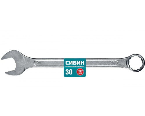 Ключ комбинированный Сибин 27089-30 30 мм