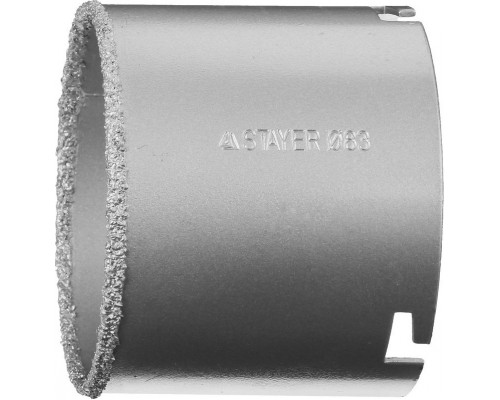 Коронка кольцевая STAYER PROFESSIONAL с карбидно-вольфрамовой крошкой, d=83мм 33345-83