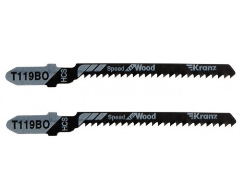 Пилки для мягких материалов Kranz KR-92-0311 T119BO 76 мм фигурный рез (2 шт./уп.)