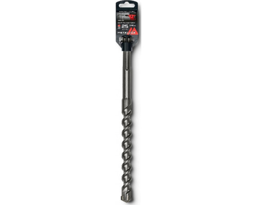 Бур SDS-Max METALLICA Ultra 25х340/200 мм по бетону Х-напайка, 2 спирали 906118