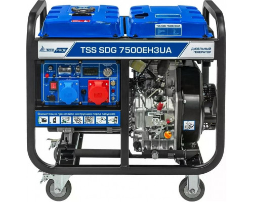Электростанция дизельная с воздушным охлаждением ТСС SDG 7500EH3UA открытая 200030