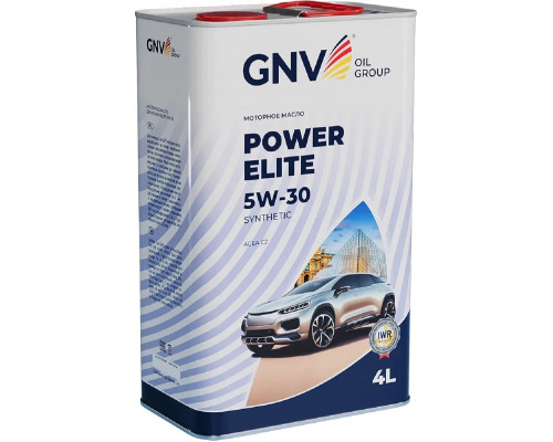 Масло моторное GNV Power Elite 5W30 Synthetic 4 л (металл. канистра) GPE1M12080018230530004