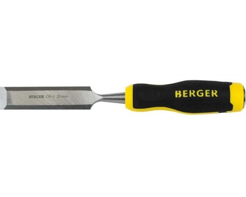 Стамеска BERGER BG1428 стальная ударная для обработки древесины, 32 мм