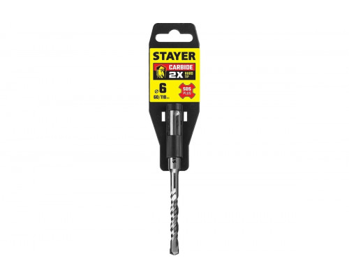 Бур SDS-plus STAYER PROFESSIONAL 6x110 мм, 2930-110-06_z02