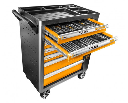 Тележка инструментальная TOLSEN TT80317 с 7 выдвижными ящиками