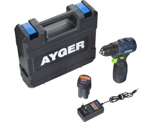 Дрель-шуруповерт аккумуляторная AYGER AP12BL