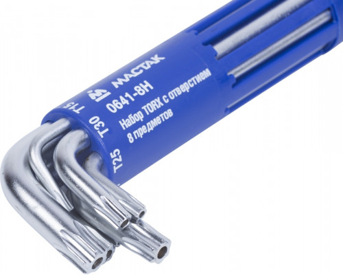 Набор ключей TORX МАСТАК 0641-8HB, 8 предметов
