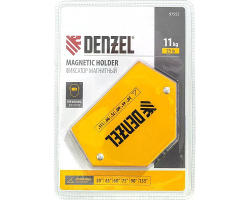 Магнитный угольник Denzel 97566 с усилием 10 кг