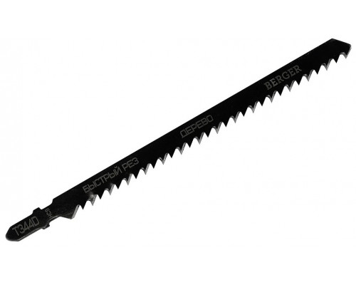 Пилки по дереву BERGER BG1713 T344D быстрый рез, шаг 4.0 мм, 152/126 мм, 5 шт